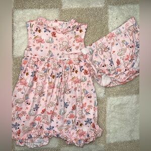 Magnetic Me Pink Tiger Lion Cheetah Dress and Bloomer Set